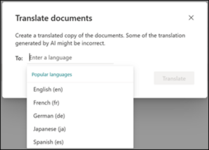SharePoint Premium: AI-Powered Content Management for Smarter Workflows 4 Document translation: