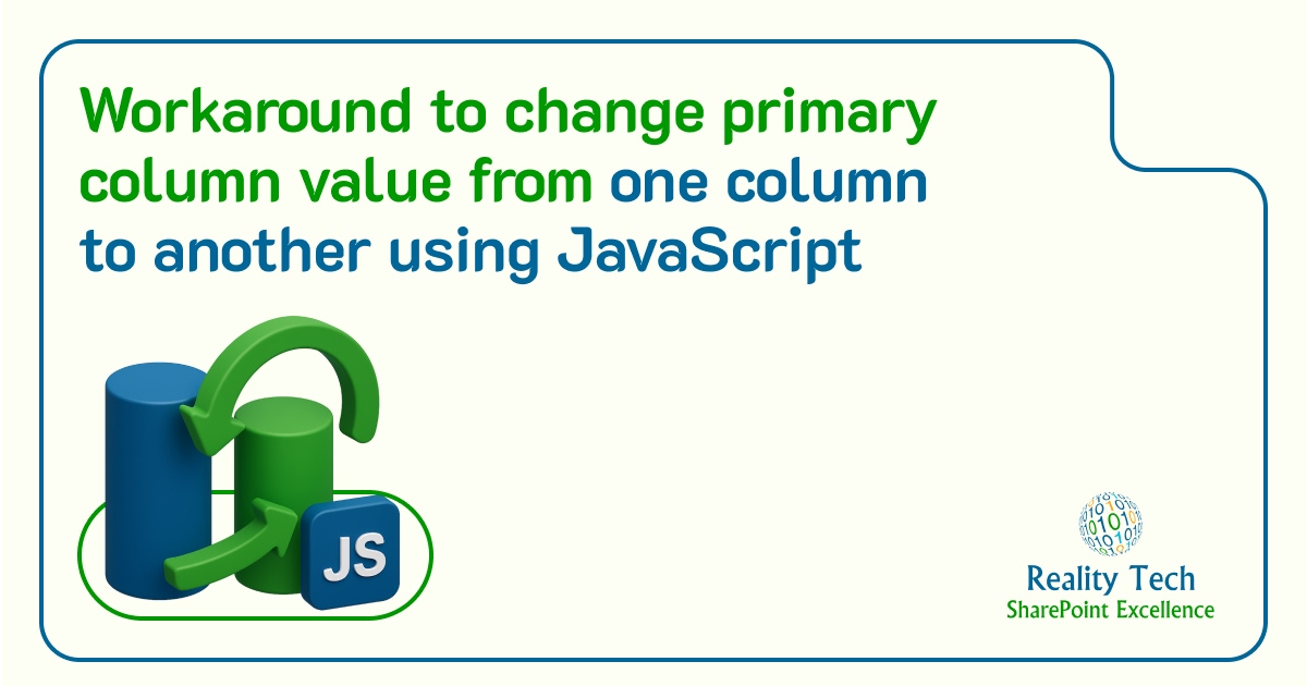 Change Primary Column Value Using JavaScript