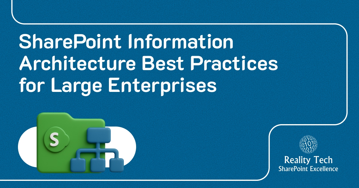 sharepoint information architecture best practices